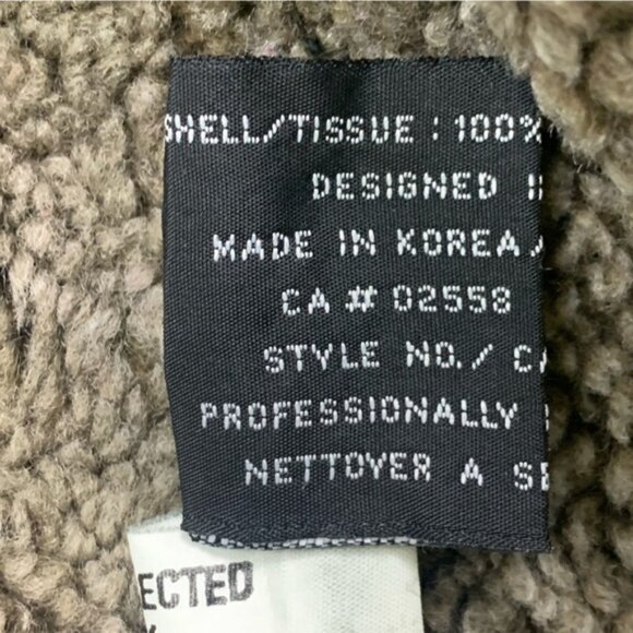 Vintage Danier Shearling Leather Aviator Bomber Jacket - Picture 13 of 14